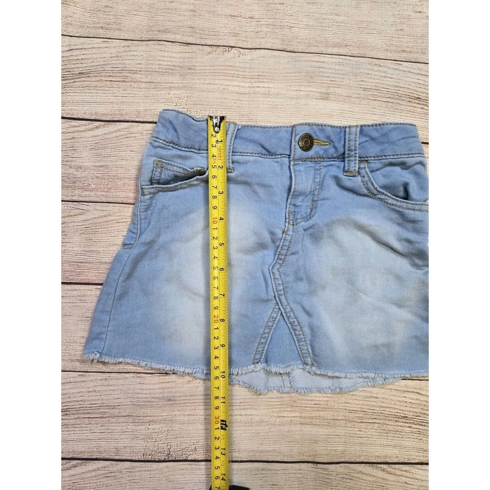 Cat and Jack girl's Classic denim skirt Size XS 4/5‎ Adjustable Waist
